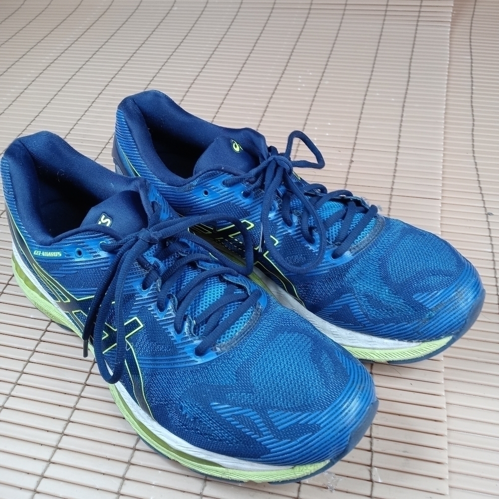 Asics Gel Nimbus 19 men's blue athletic shoes T700N. Sz 12.5.  237.1pm